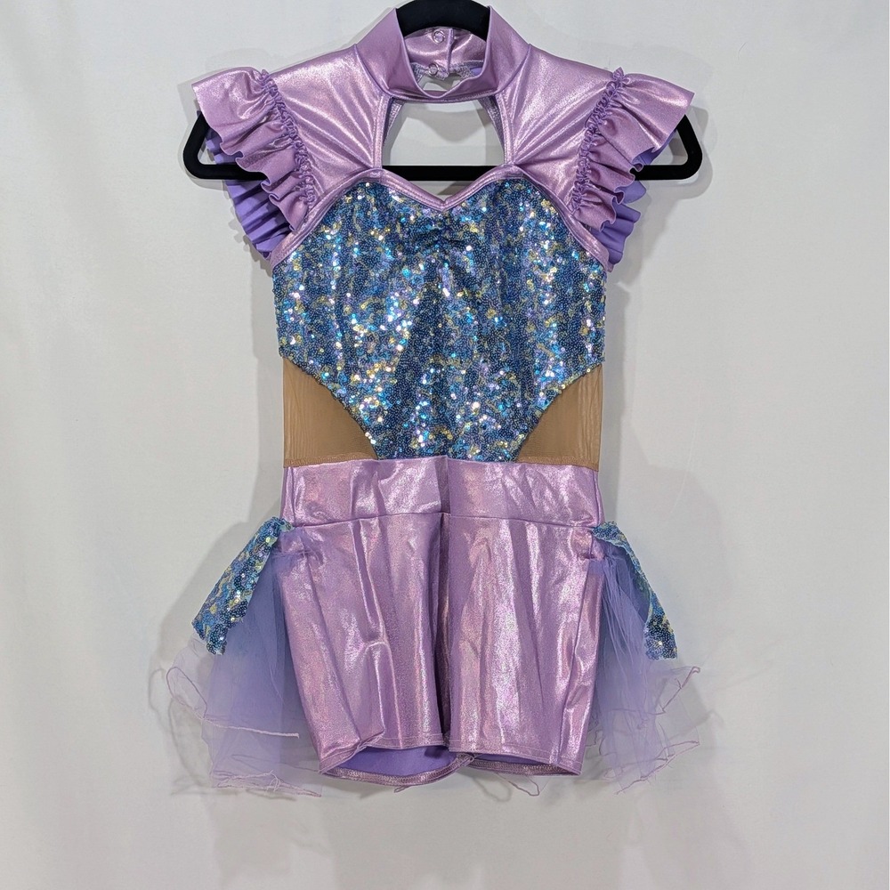 Kids Lavender Sequin Dance Costume - Brand